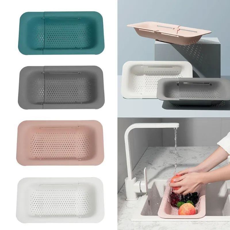 SLY Folding Drain Basket Colander Strainer Basket Foldable Strainer ...