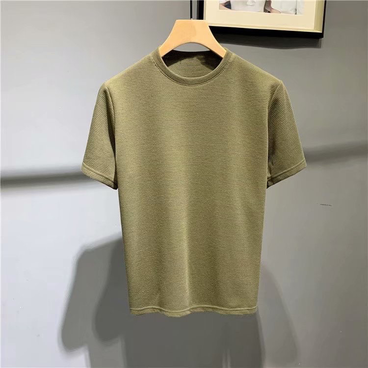 Crew Neck Oversized Cotton Waffle Knit Tshirt | Shopee Philippines