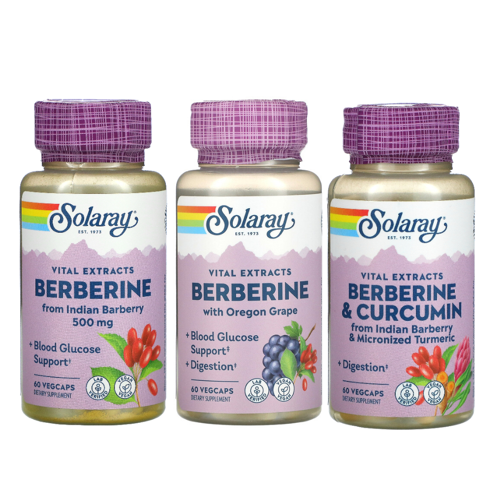 Solaray Berberine with Oregon Grape or Vital Extracts 500 mg 60 VegCaps ...