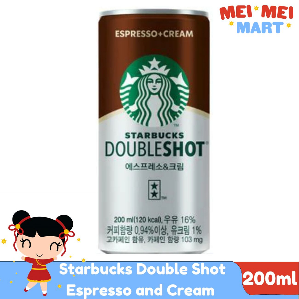 Starbucks Double Shot Espresso and Cream 200mL 275mL Shopee Philippines