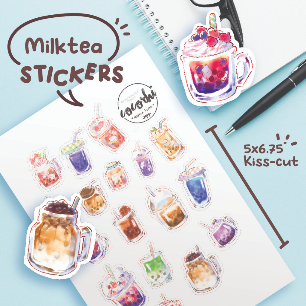 Cute Milktea Sticker Collection | Shopee Philippines