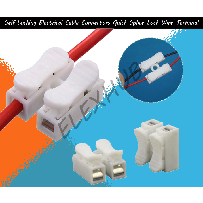 Self Locking Electrical Cable Connectors Quick Splice Lock Wire