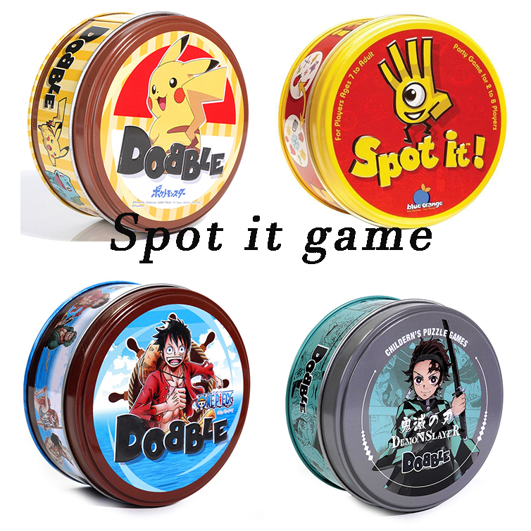 Spot It Card Game Party Game Toy for Kids English Version dobble family