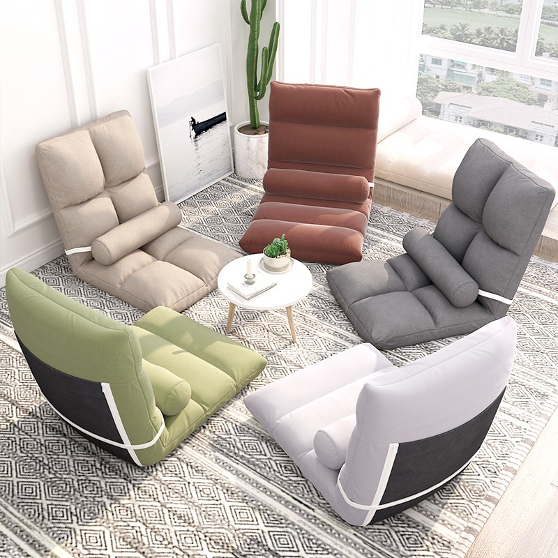 Comfortable and foldable Floor Chair Lazy sofa chair tatami sofa bed  folding sofa Give lumbar pillow