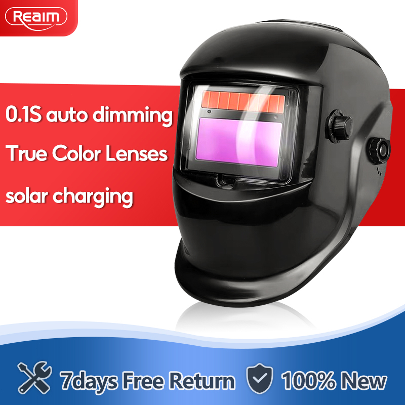 REAIM Welding Mask Solar Auto Dimming Welding Helmet Mask Eye Protector