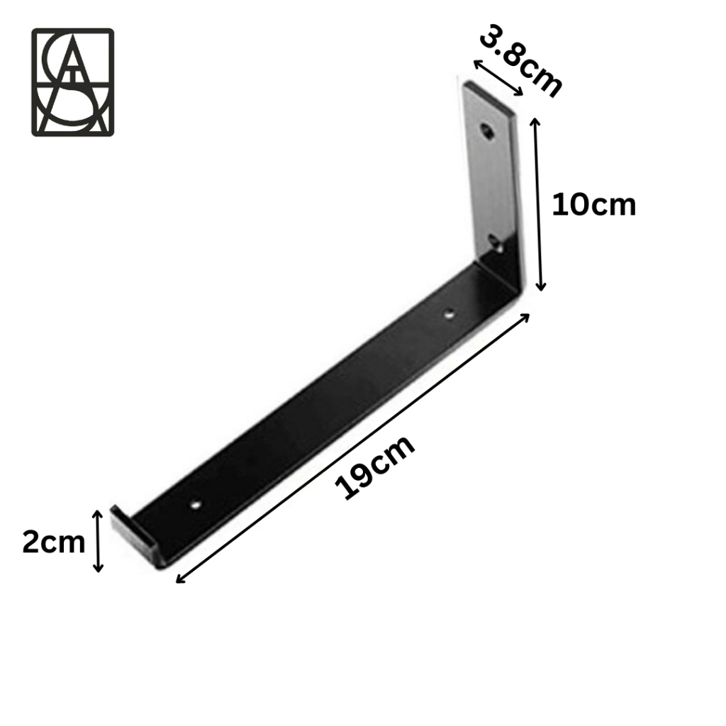 2pcs Heavy Duty Bracket Iron Art Wall Triangle Hang Bookshelf Shelf