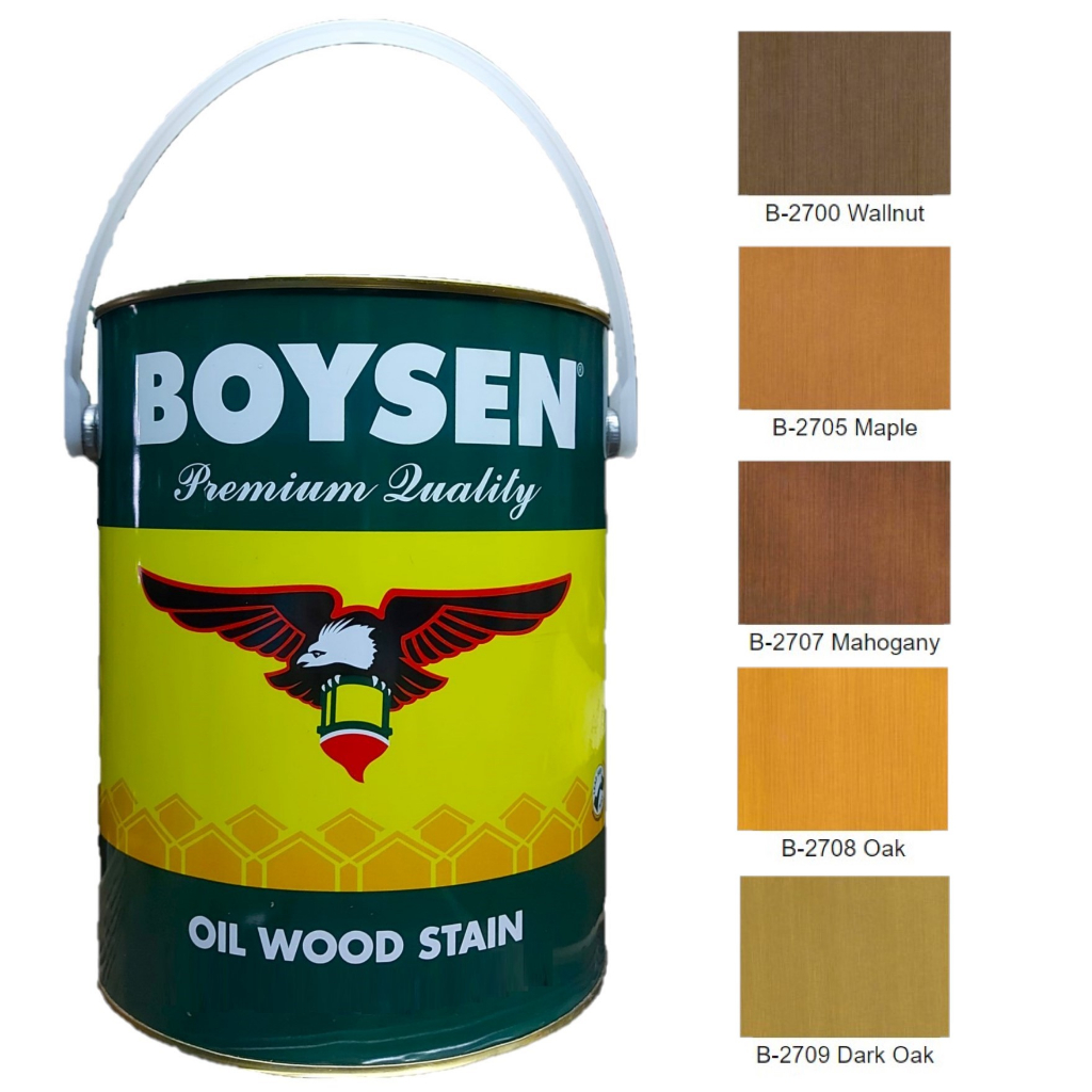 Boysen Oil Wood Stain (Available in Different Colors) 4L Shopee