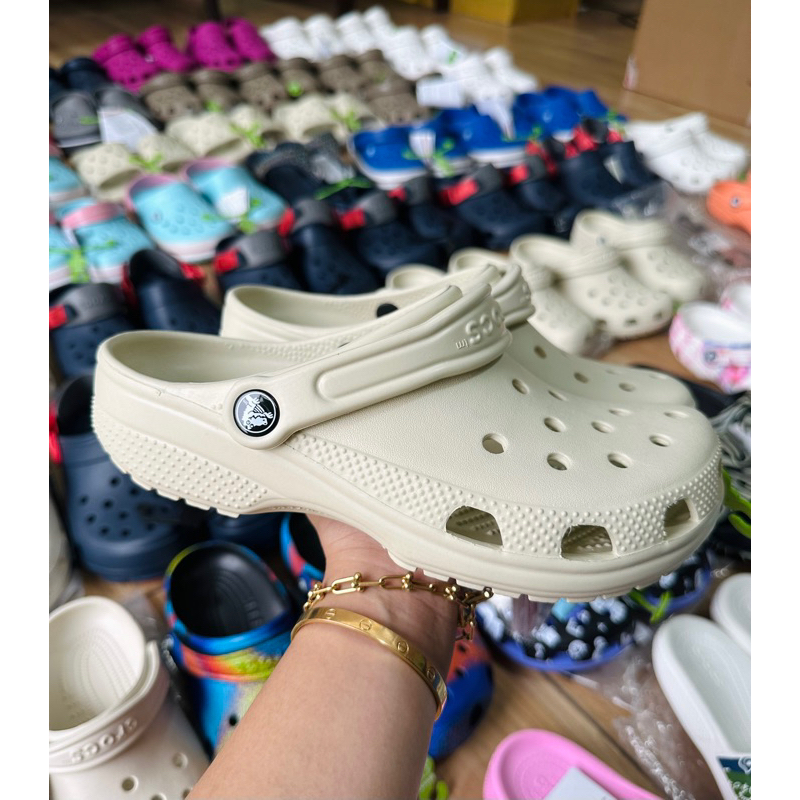 Crocs Classic Clog in Bone Colorway | Shopee Philippines