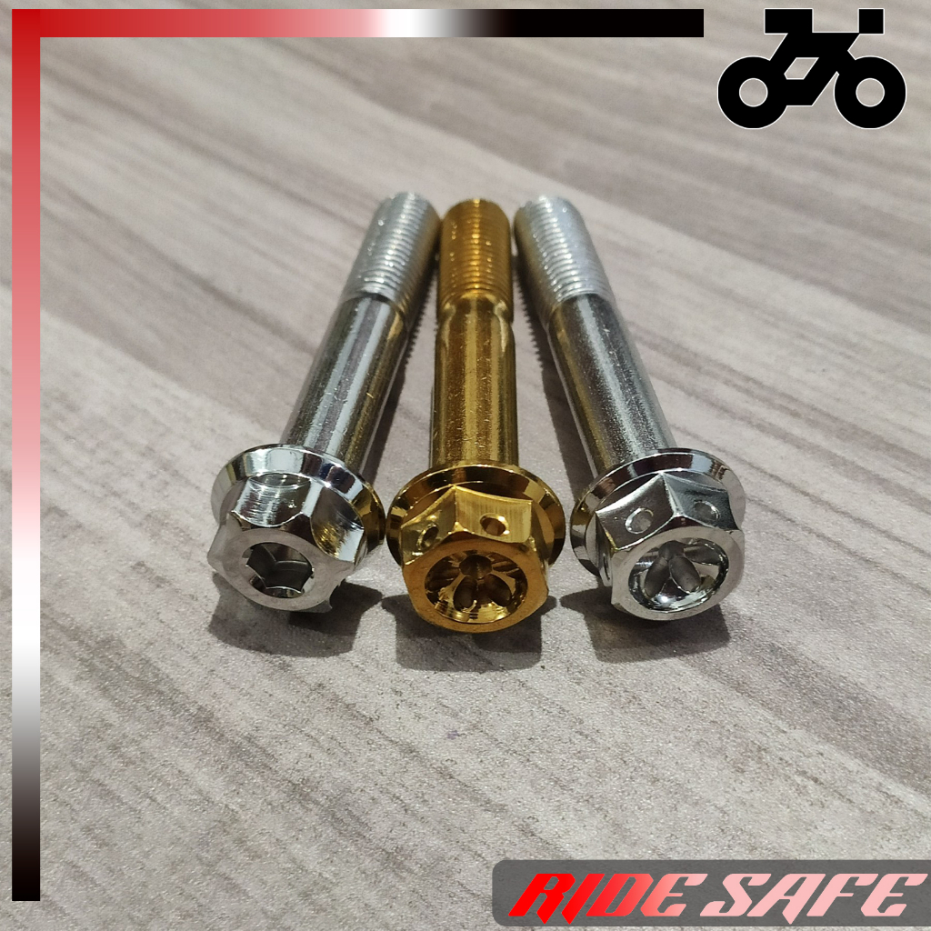 HENG ORIGINAL 10X60 MM STAINLESS SWING ARM / PIPE BOLT / PCX / NMAX