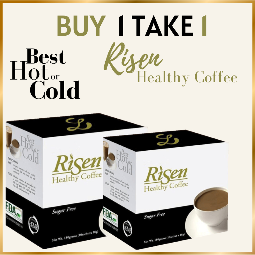(BUY 1 GET 1) RISEN COFFEE MIX /10 sachets/BUTTERSCOTCH FLAVOR / HALAL