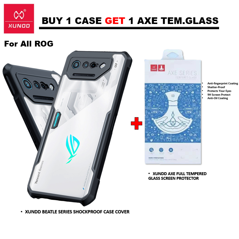 Xundd Beatle Case With Axe Full Tempered Glass For ROG 5/5S/ROG6/6PRO/7 ...