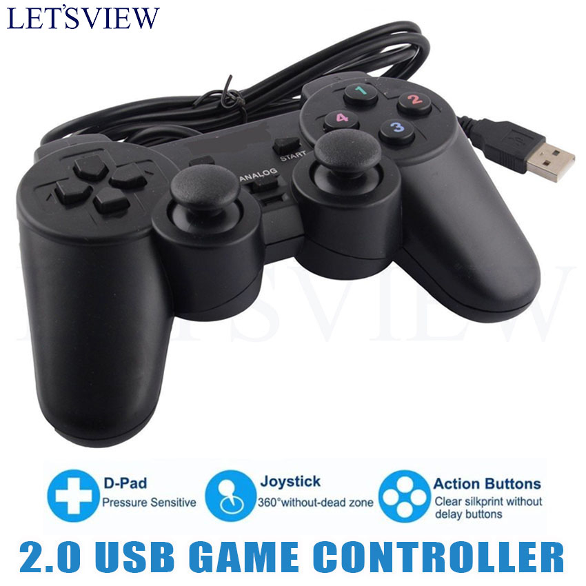 Letsview USB 2.0 Game Controller Joypad Joystick for Computer Laptop ...