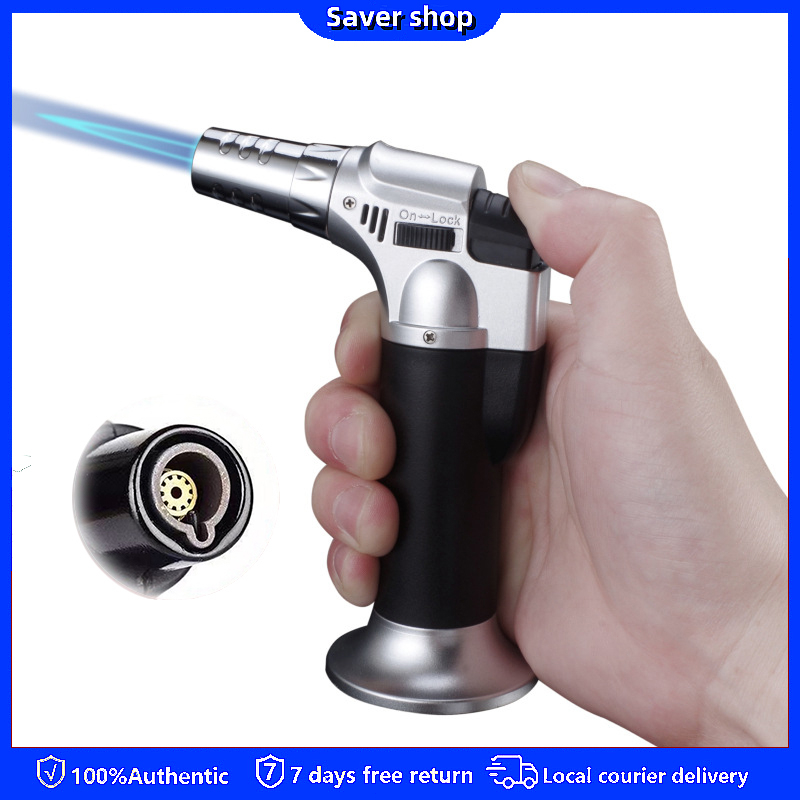 Torch Cigar Lighter Gas Blow Flame Gun Lighter Fluid Auto Ignition Jet