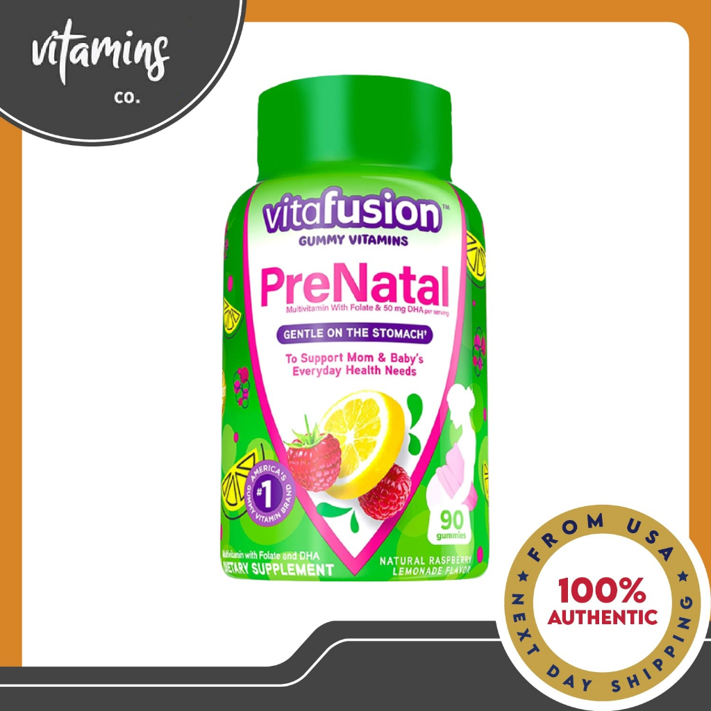 Vitafusion Prenatal Gummy Vitamins with Folate and DHA (90 Count