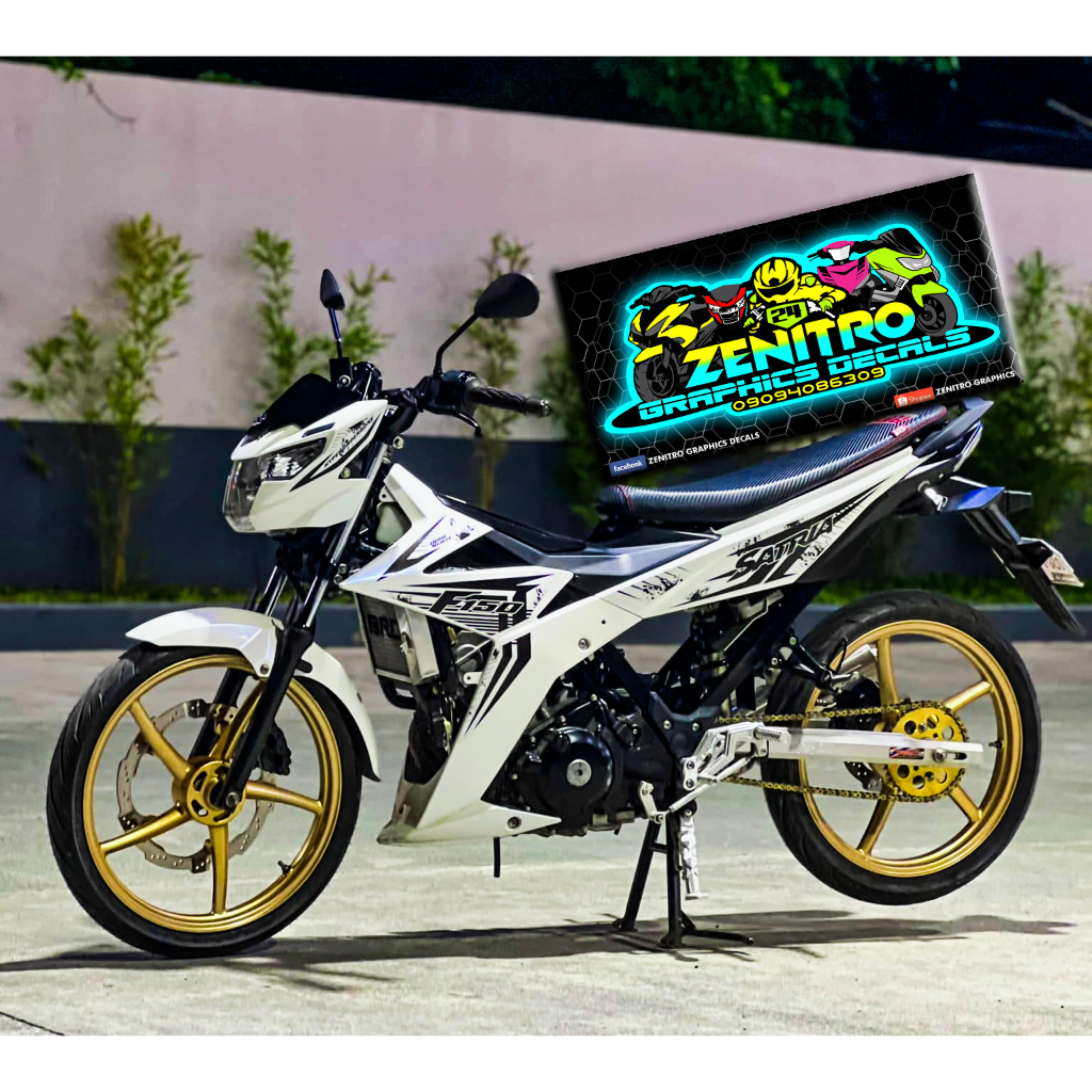 SATRIA F150 DECALS COLORED FULL TRANSPARENT (FOR RAIDER R150FI) ZENITRO ...