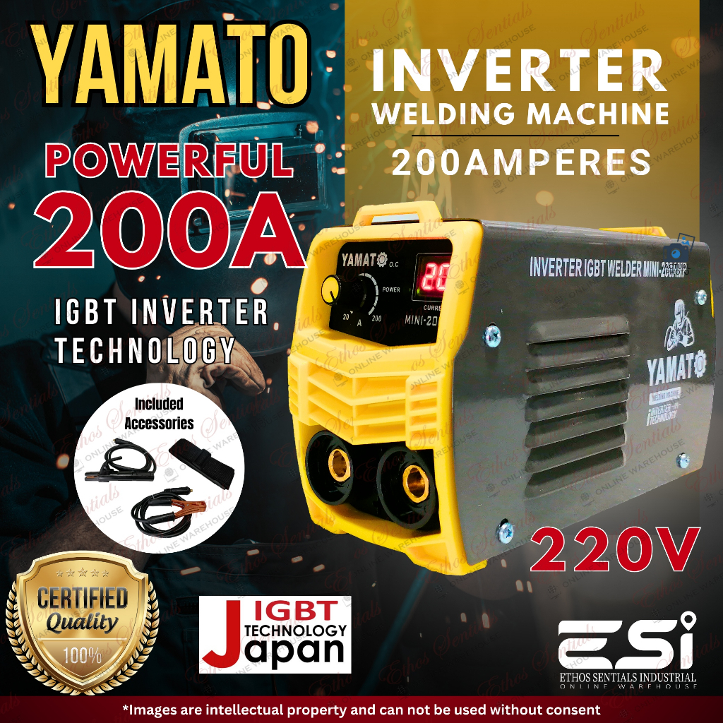 YAMATO Welding Machine 300A 200A Japan Arc Welder Inverter High Efficiency Low Power