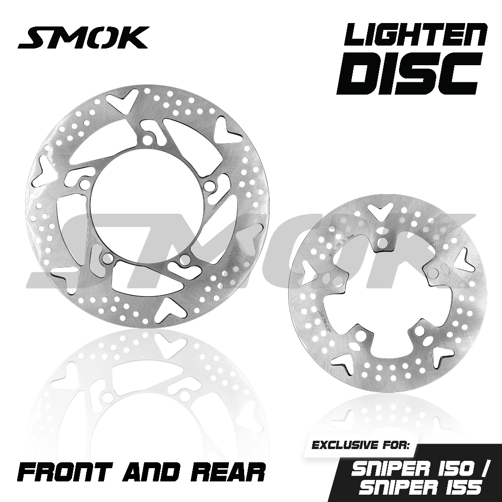 SMOK THAILAND LIGHTEN DISC FOR SNIPER 150 / SNIPER 155 FRONT AND REAR ...