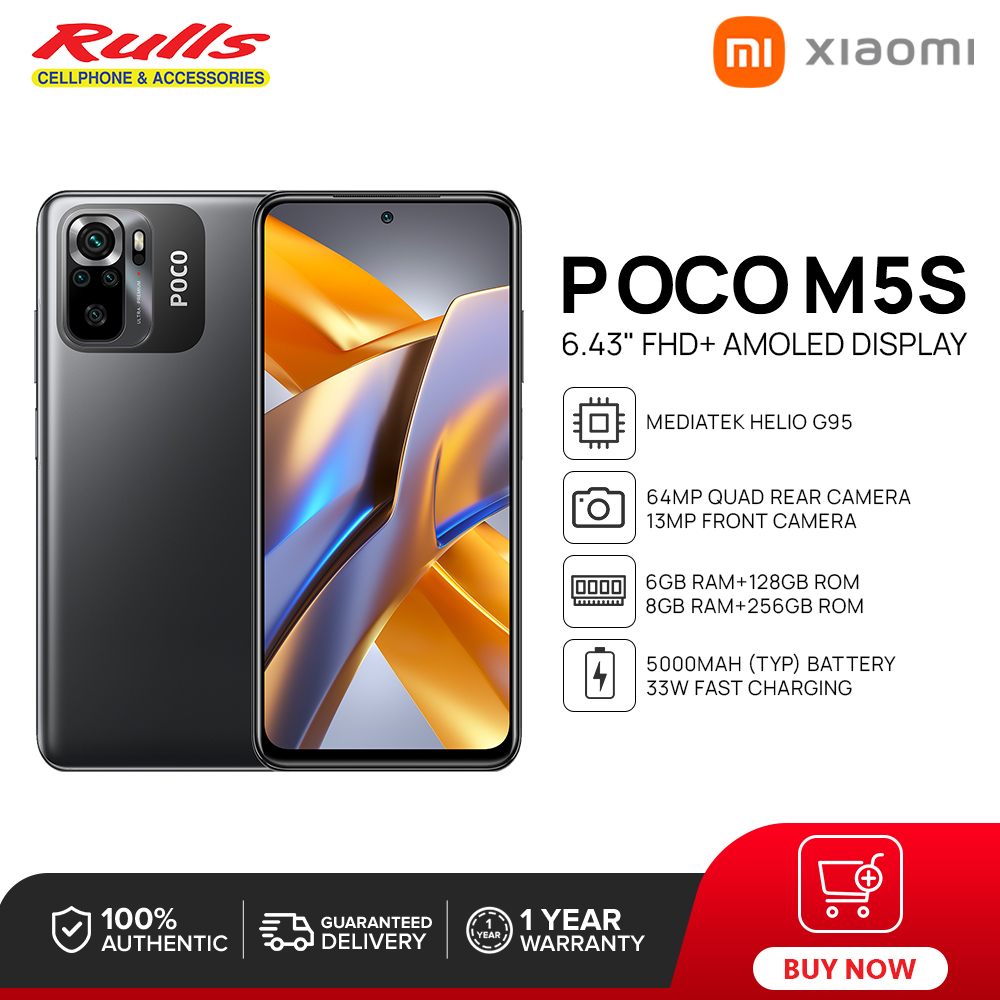 Xiaomi POCO M5s Smartphone | 6GB+128G / 8GB+256GB | MediaTek Helio G95 |  64MP Quad Camera