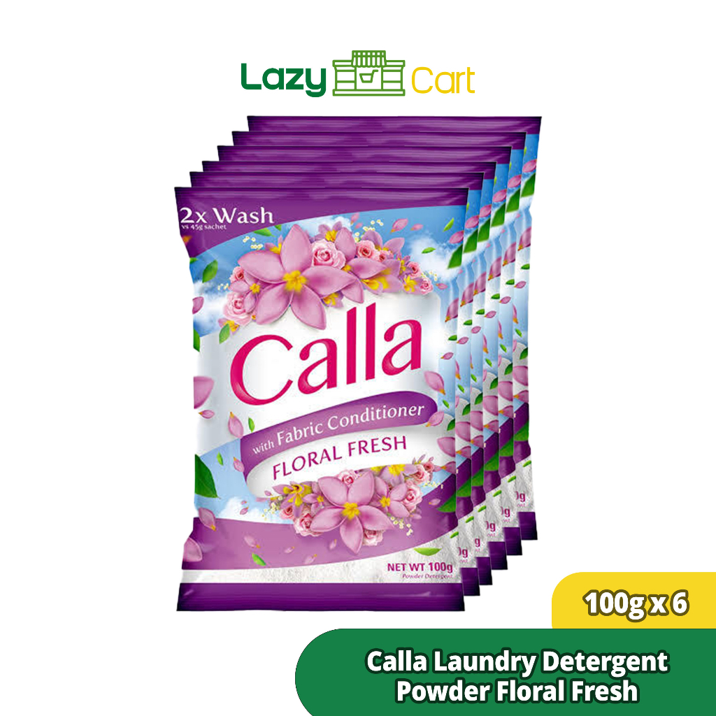 Lazycart Calla Powder with Fabric Conditioner Floral Fresh (Violet