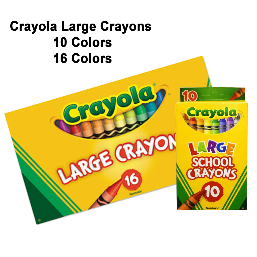 1pc Crayola Large Crayons 16 Colors and 10 colors Shopee Philippines