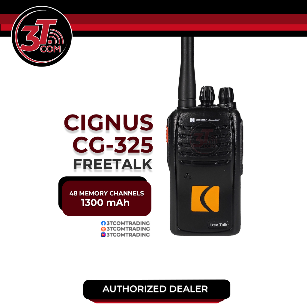 Cignus CG325 Two Way Radio FREETALK (325MHZ) Shopee Philippines
