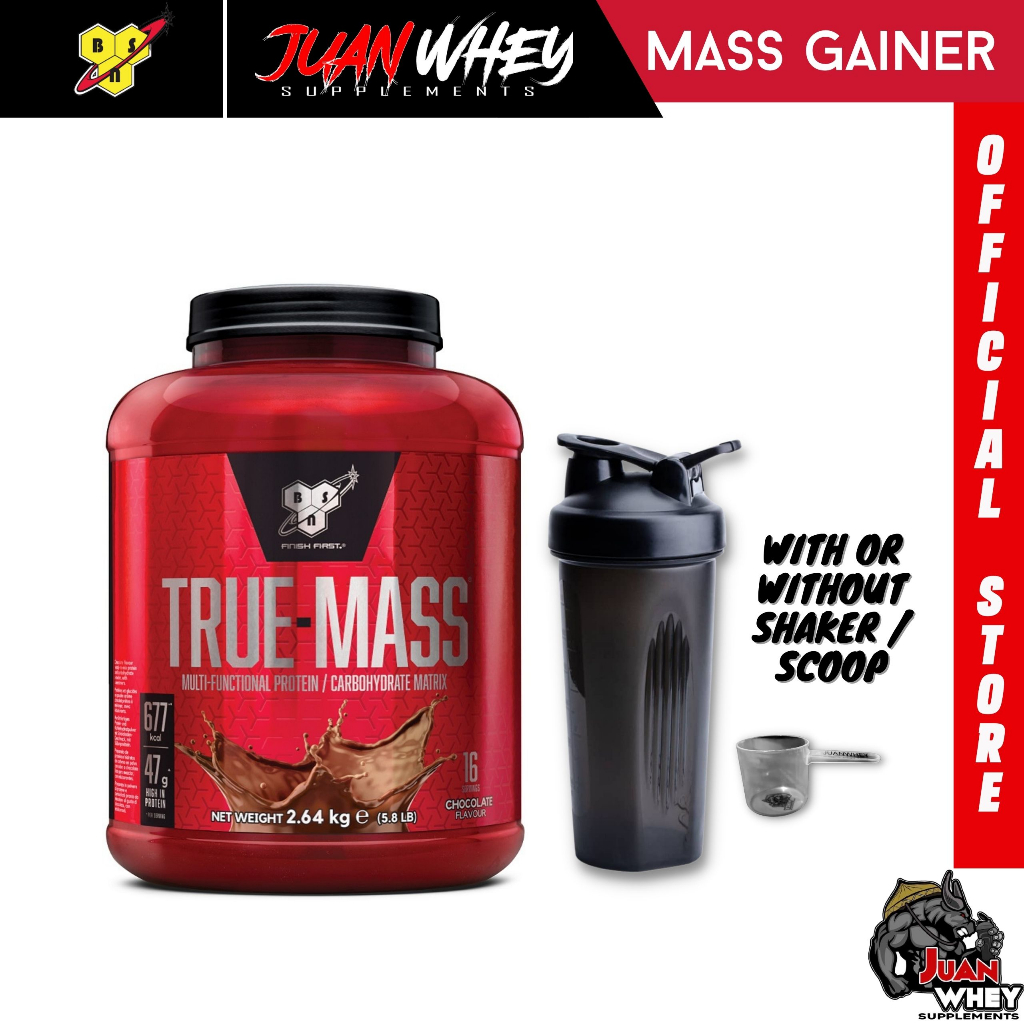 Bsn True Mass Weight Gainer Muscle Mass Gainer Protein Chocolate Milkshake Powder 1lb 2lbs