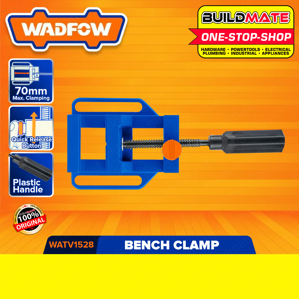 BUILDMATE Wadfow Bench Clamp 70MM Drill Press Vise Wood Clip with Quick