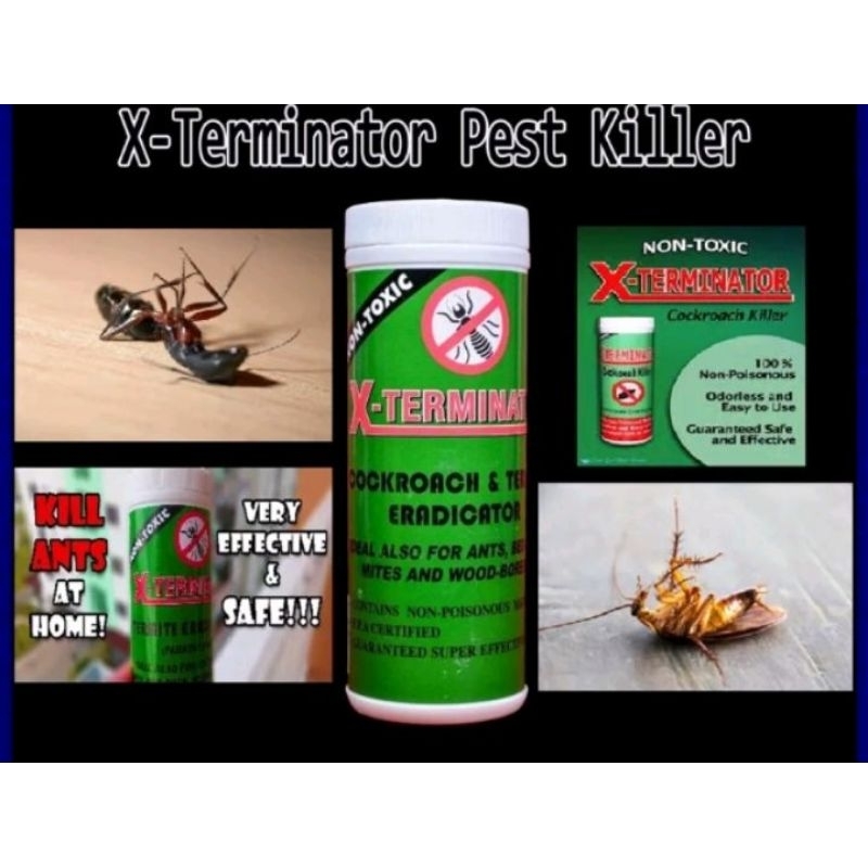 X TERMINATOR 20G,150G COCKROACH,ANTS, BEDBUGS, WOODBORERS ERADICATOR