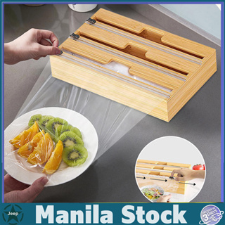 Cling Film Cutter Dispenser, Reusable Food Wrap Cutter, Plastic Wrap  Dispenser With Slide Cutter For Kitchen, Restaurant, Supermarket Packing  Fruits And Vegetables - Temu Philippines
