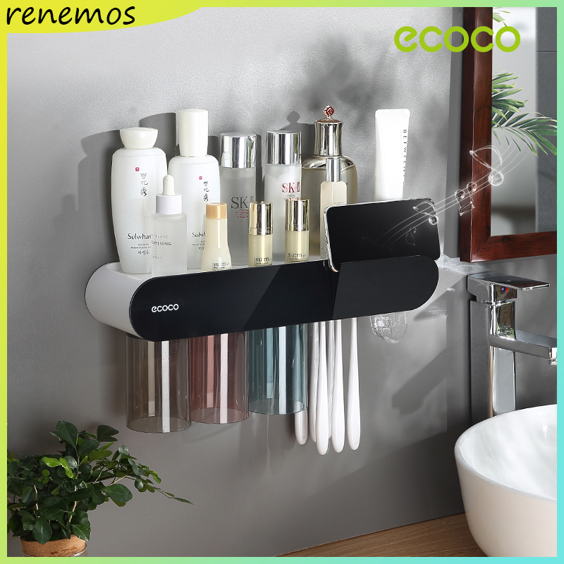 [Ready Stock]Ecoco Toothbrush Holder Automatic Toothpaste