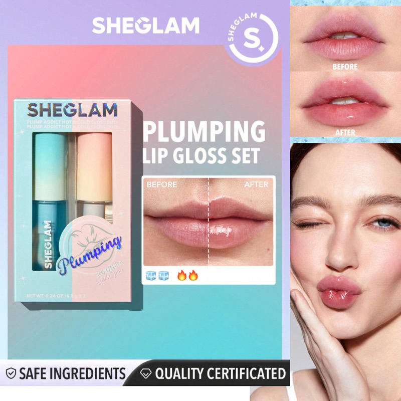 SHEGLAM Hot Goss Plumping Instant Volumising High Shine Moisturizing
