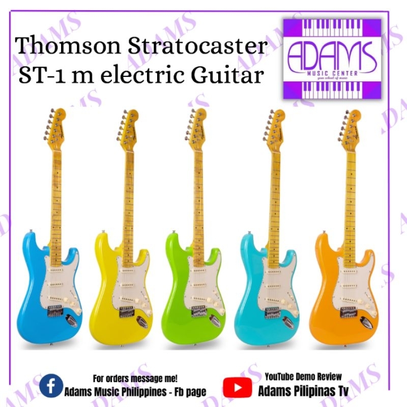 Thomson Stratocaster Electric Guitar ST1-M | Shopee Philippines