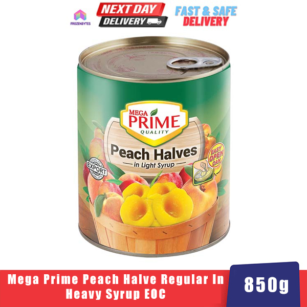 Mega Prime Peach Halve Regular In Heavy Syrup Eoc 850g Shopee Philippines