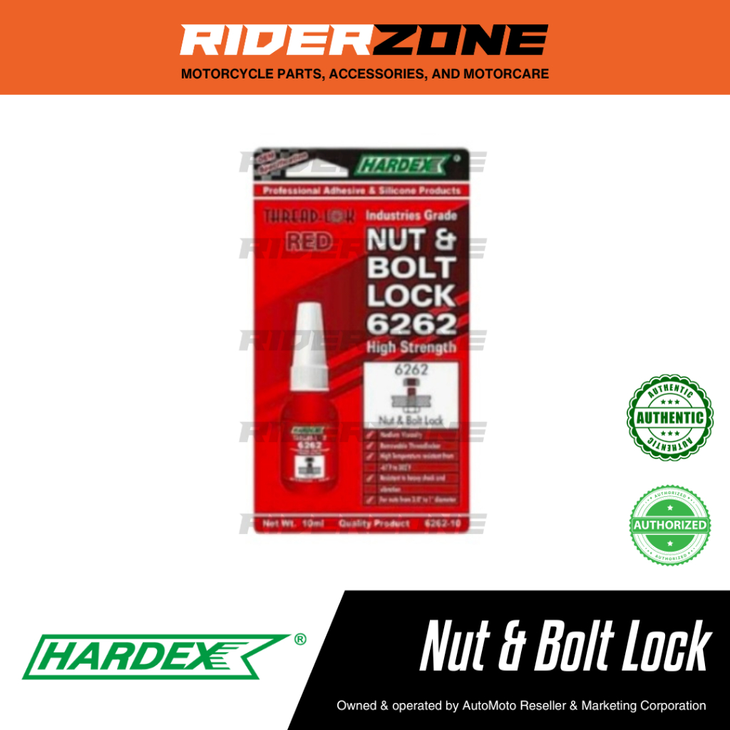 HARDEX NUT & BOLT LOCK HX-6262 ADHESIVE (LOCK & SEALS THREAD OF SCREW ...