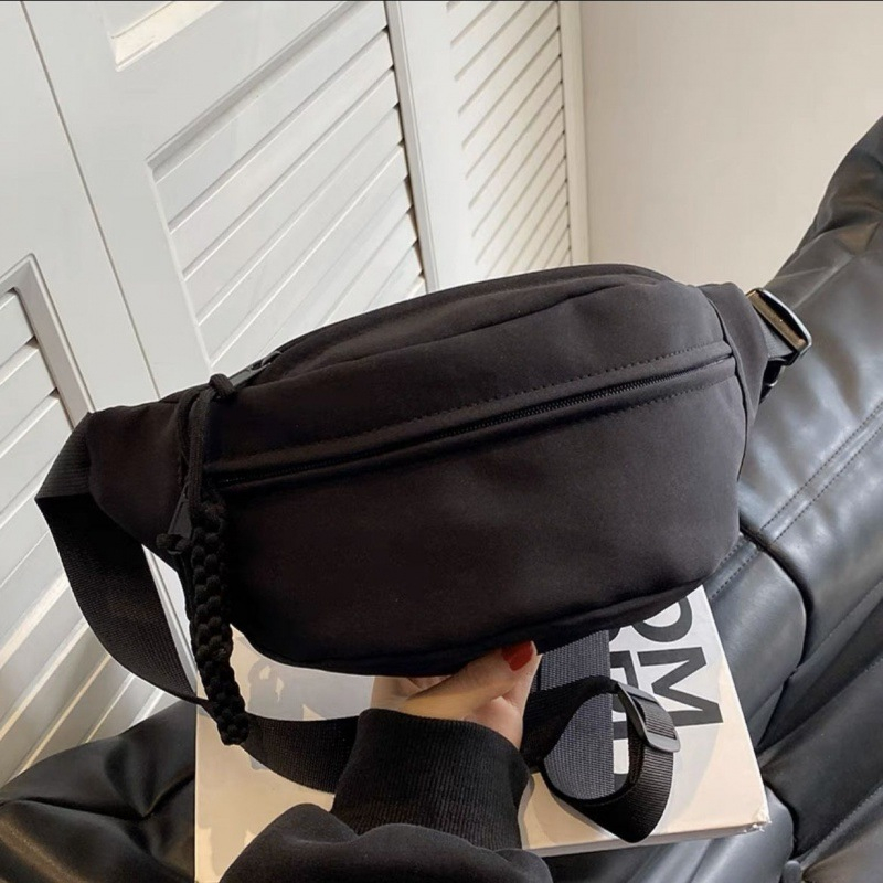 Mumu 7051 Japanese Simple Harajuku Style Woman Cute Chest Bag Canvas