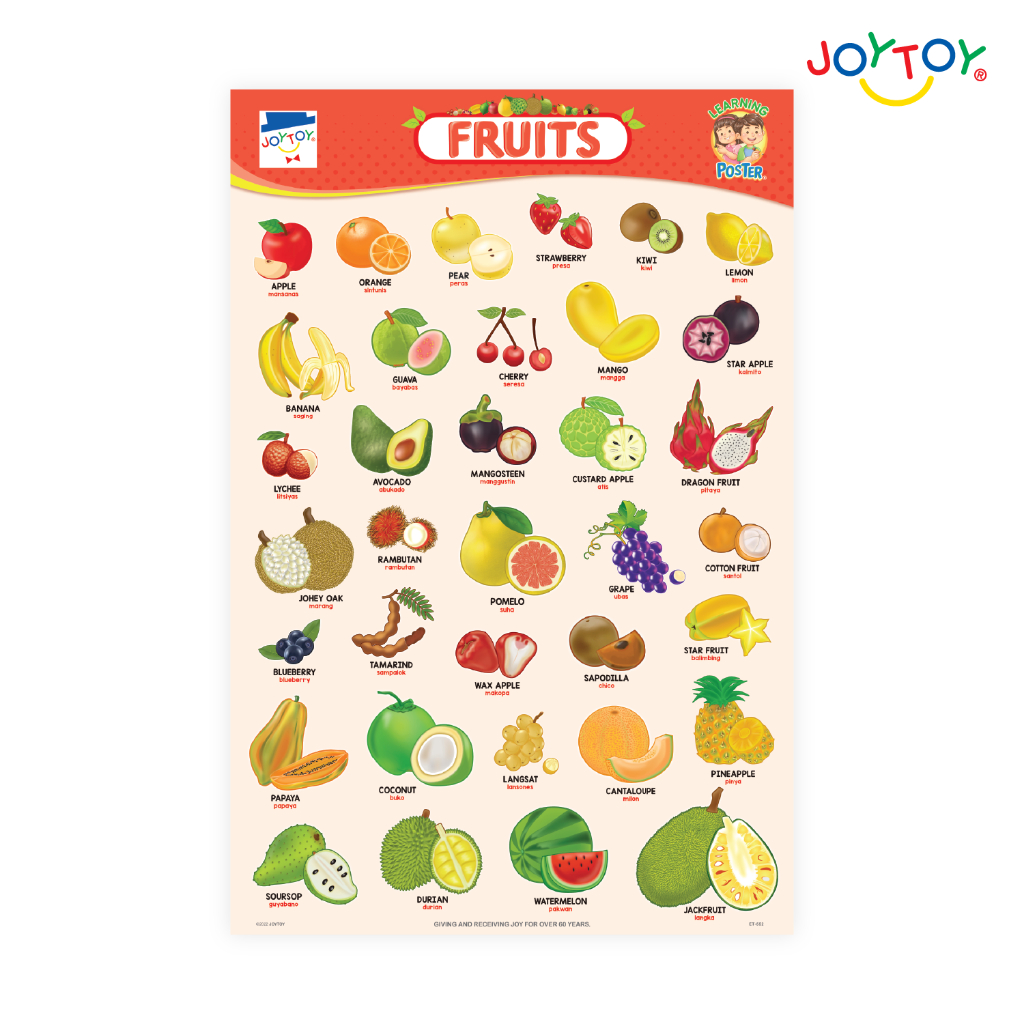 JOYTOY Fruits Poster | Shopee Philippines