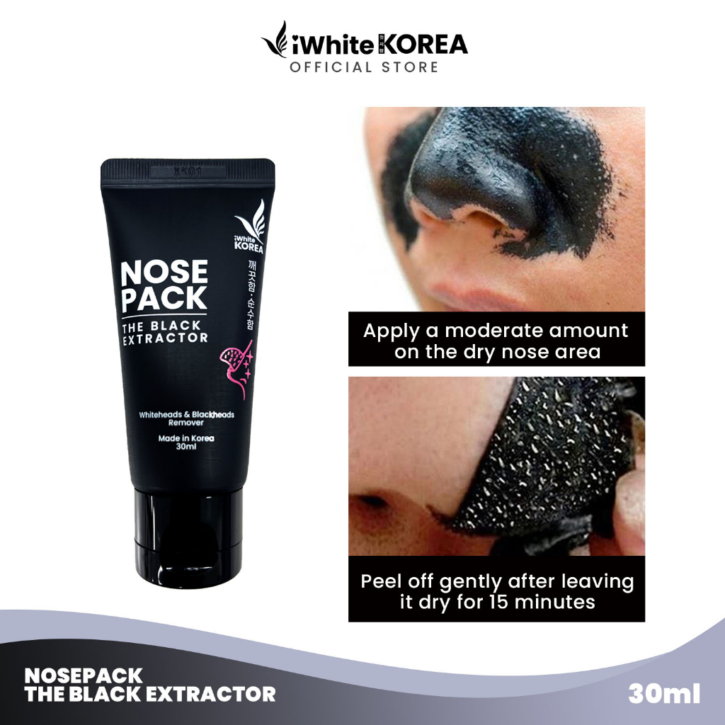 iWhite Korea Nose Pack The Black Extractor Removes Whiteheads and