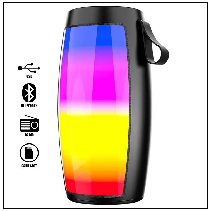 zouyu# HOME RGB Wireless Bluetooth Speaker Mini Bass Stereo Surround ...