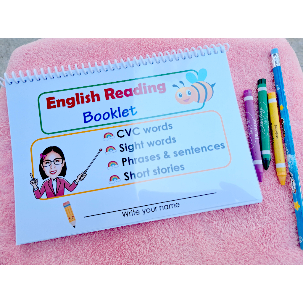 English Reading Booklet with PVC cover - notebook size | Shopee Philippines