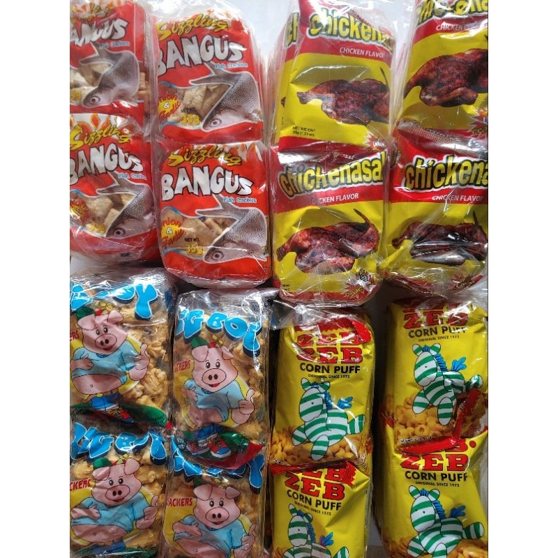 2 Packs Each (Big Boy, Bangus Jumbo, Chicken Inasal Jumbo, ZebZeb ...