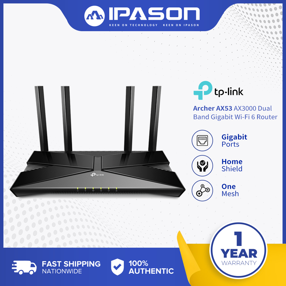 Tp Link Archer Ax53 Ax3000 Dual Band Gigabit Wi Fi 6 Router Shopee Philippines 8688