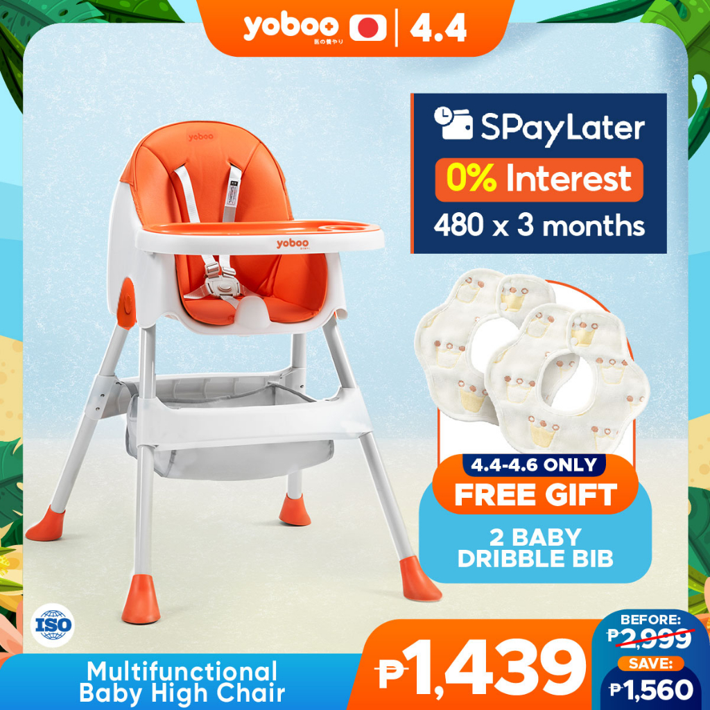 Yoboo Multifunctional Baby High Chair Baby Dining Compartment Booster Shopee Philippines
