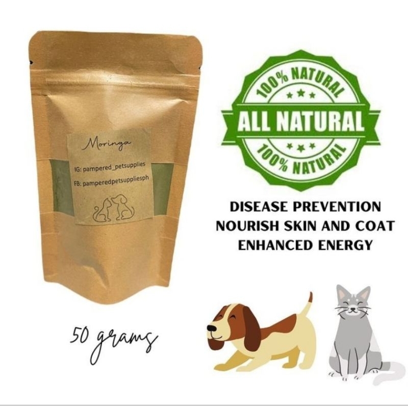 Moringa / Malunggay powder for cats and dogs pet treats Shopee