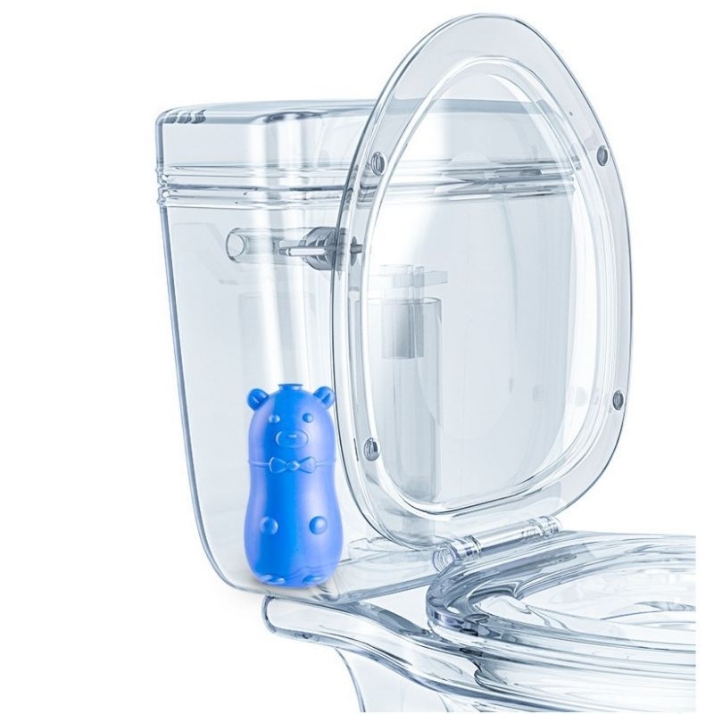 Toilet Flush Cleaner Blue Grizzly Bear Toilet Bowl Flush Aromatic