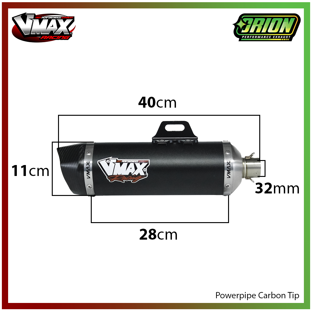 HONDA CRF 150 Vmax Racing Powerpipe (Full System) Motorcycle Muffler ...