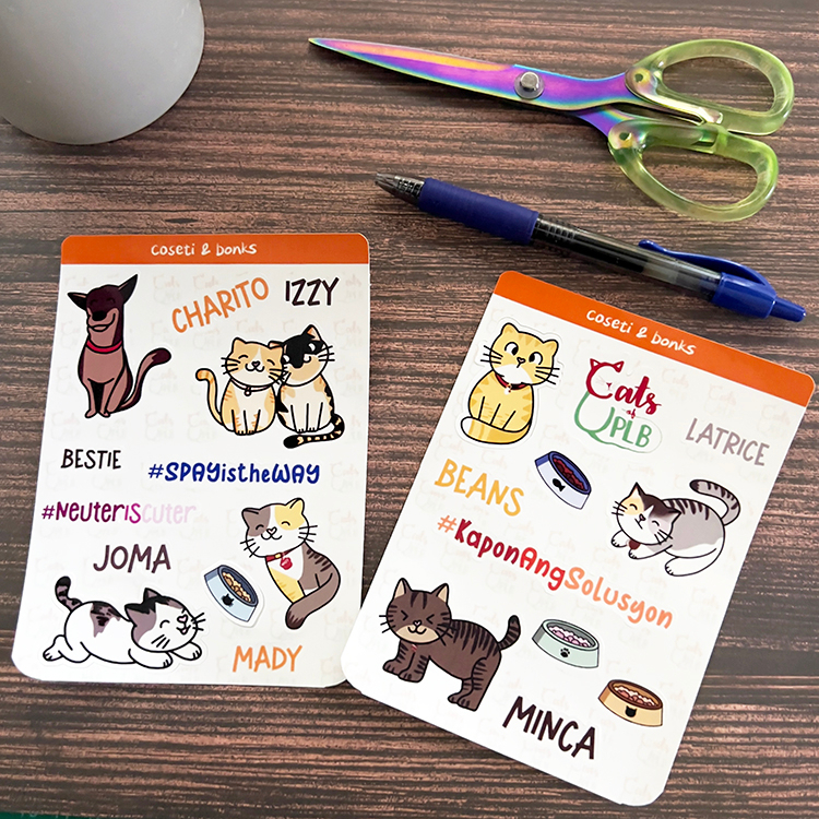 Cats of UPLB Stickers Glossy Vinyl Waterresistant Shopee Philippines