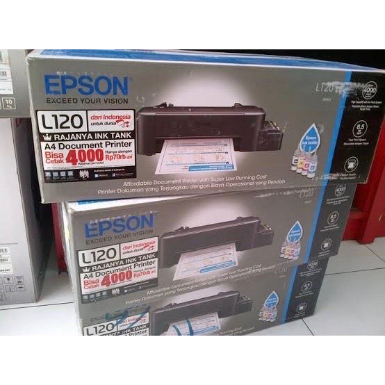 Brand New And Original Epson L120 Ecotank Ecotank Inkjet Printer With Free Inks Shopee Philippines 1593