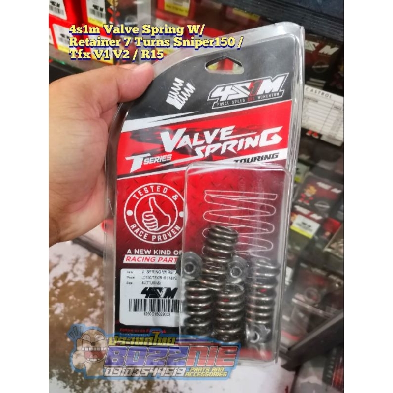 4s1m Valve Spring W/ Retainer 7 Turns Sniper150 / Tfx V1 V2 / R15 ...