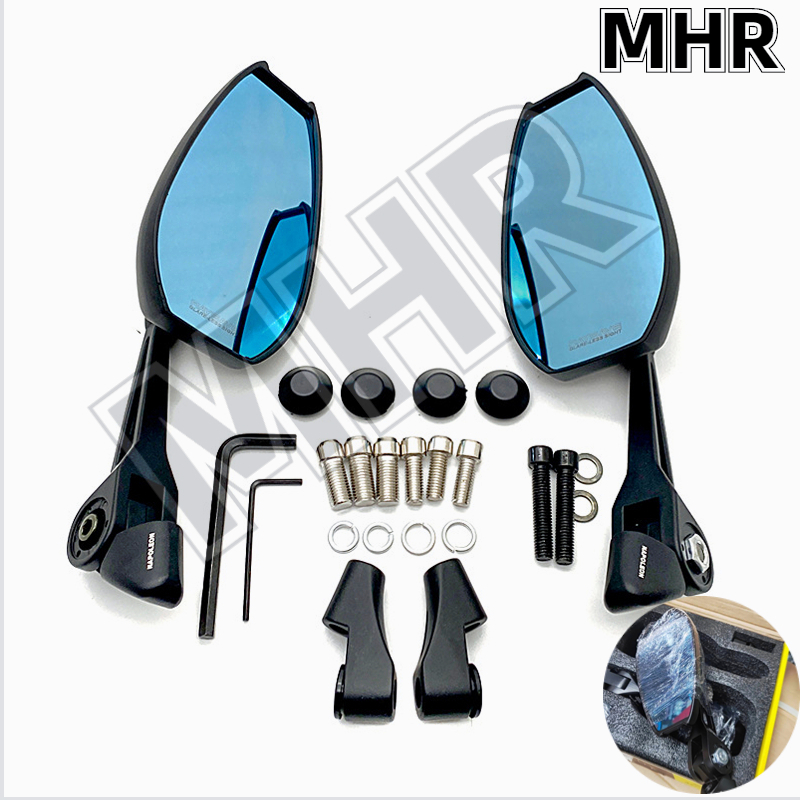MHR Street King Side Mirror Full Adjustable Blue Lens From Thailand