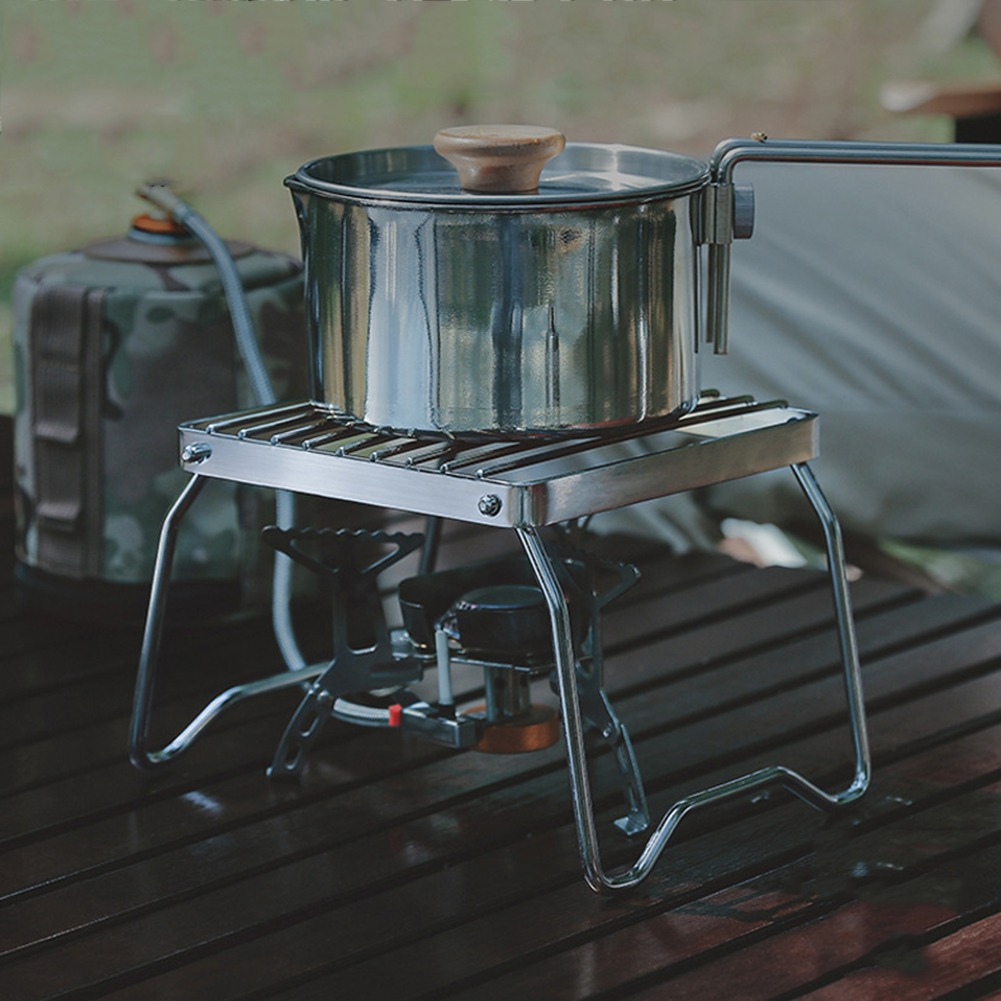 Stainless Steel Outdoor Portable Foldable Stove Stand Rack Barbecue ...